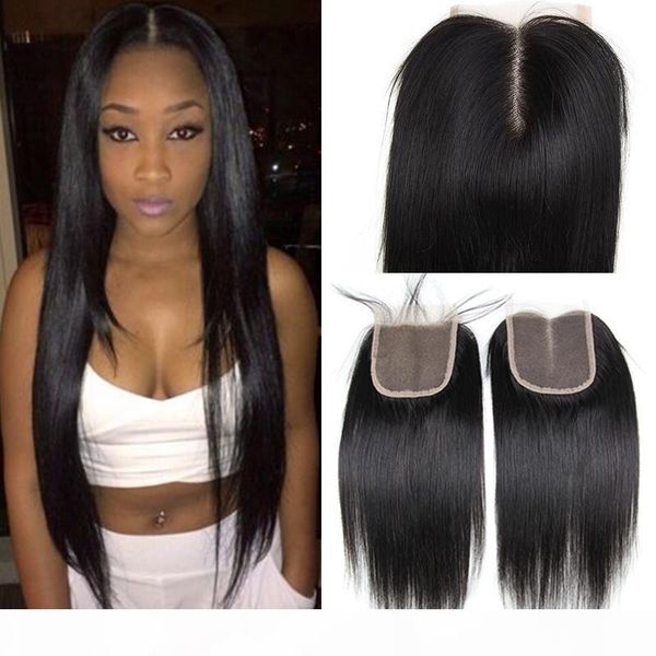 

2017 new arrival straight with lace closure brazilian peruvian malaysian indian cambodian mongolian virgin human hair weave extension, Black
