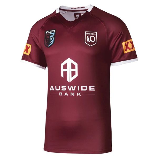 

2022 queensland maroons state of origin - mens rugby jersey size: s-5xl (print custom name number) delivery nsw blues, Black