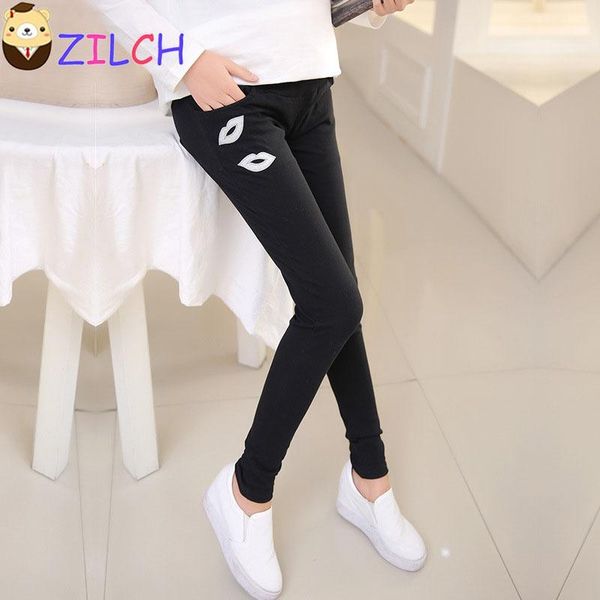 

maternity bottoms size korean spring pregnant women pants lips knitted belly leggings trousers elastic stretch, White