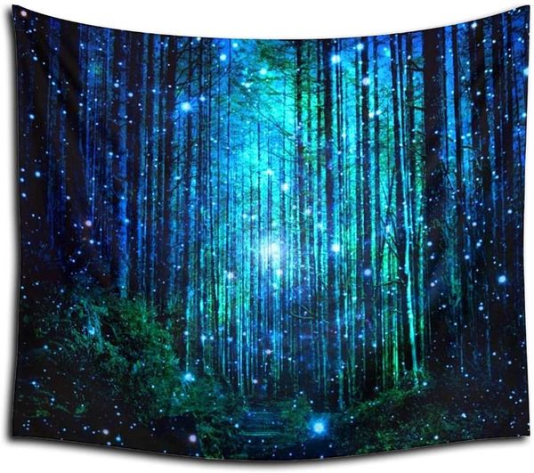 

table cloth the fluorescent forest art tablecloth dÃ©cor