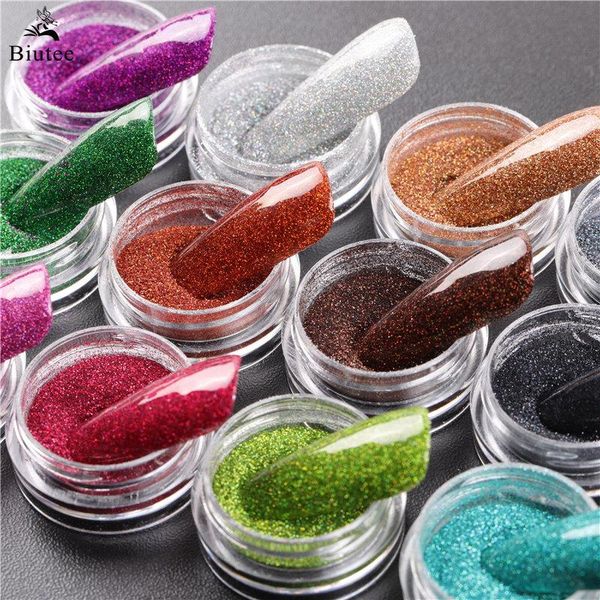 

nail glitter biutee 1 box shiny powder laser sparkly art pigment silver holographics diy decoration, Silver;gold