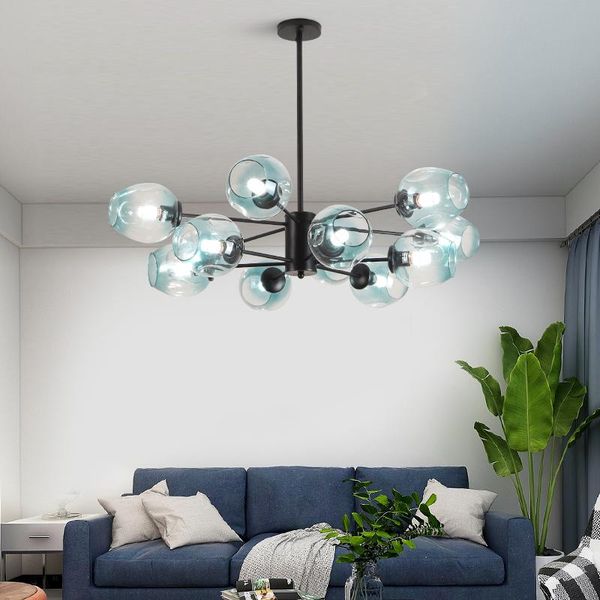 

chandeliers modern creative led chandelier living room glass ball hanging lamp bedroom interior decor lighting kitchen fixtures