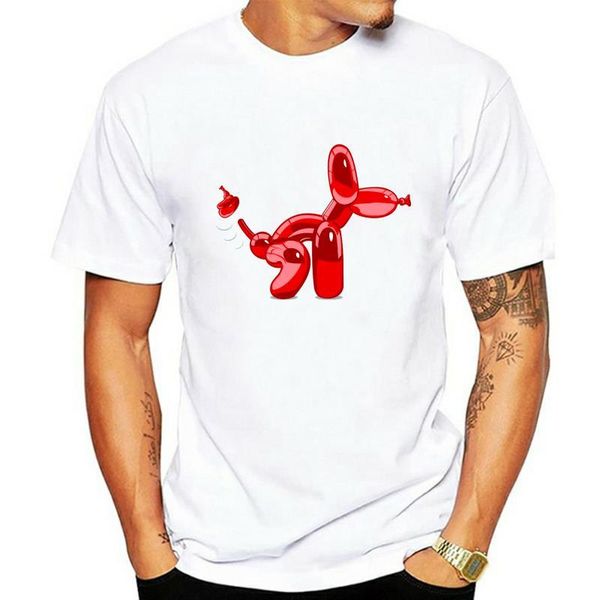 

men's t-shirts men t-shirt poop balloon dog tshirt women t shirt, White;black