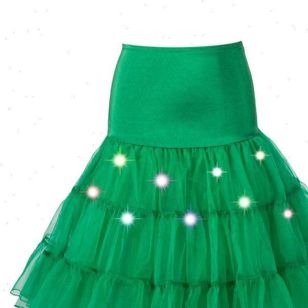 

led tutu skirt swing rockabilly petticoat underskirt crinoline fluffy pettiskirt for wedding vintage tulle skirt drop shipping, Black
