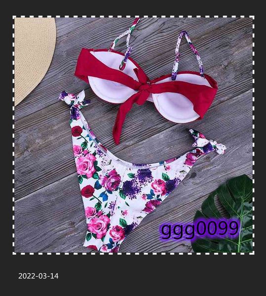 

underwired bra push up bikini swimsuit floral bikinis women bathing designer bandage swimming suit for womenfree
