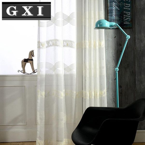 

high grade sweet heart embroidered sheer curtains window treatment beige voile panel drape for living room bedroom kichen