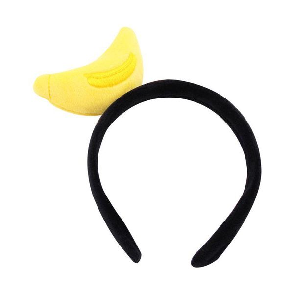 

hair accessories child kids fruit series plush cloth wrapped headband colorful cute 3d cartoon watermelon strawberry toy decor hoop 8, Slivery;white