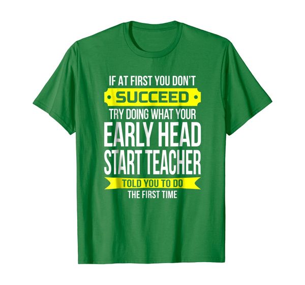 

early head start teacher t-shirt gift, White;black