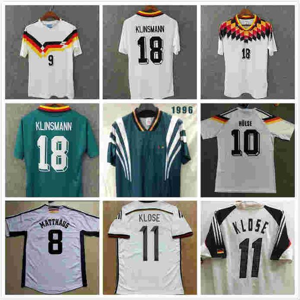 

1988 1990 1992 germany retro soccer jerseys 1994 1998 2004 klinsmann football shirt klose jersey matthaus maillot de foot, Black;yellow