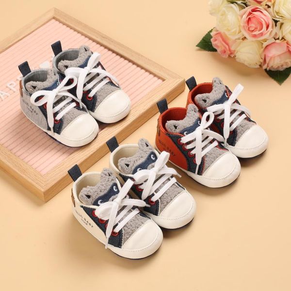 

first walkers spring and autumn style 0-18 months baby learns to walk shoe soft sole canvas lovely cartoon leisure shoes