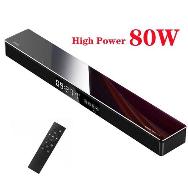

home theater tv echo wall 3d stereo surround bluetooth speaker with led clock display thermometer music system center soundbar
