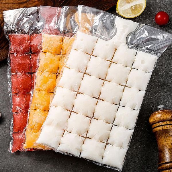 

baking moulds 10pcs/pack disposable ice bags 24 grids self-seal cube bag diy drinking tray mold ing maker
