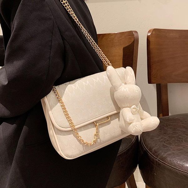 

shoulder bags niche design bag women 2021 fashion chain messenger underarm dual-use square width: 25cm