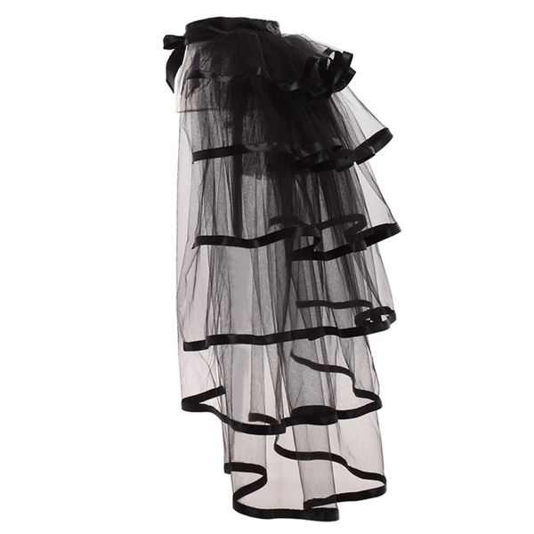 Party TUTU хвостовой межверированный тюль юбка бурлеск стимпанк черная сетка рвота слоистые детечные суеты пособие 210303