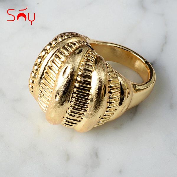 

cluster rings sunny jewelry big ring 2021 fashion design copper for women bridal party trend gift, Golden;silver