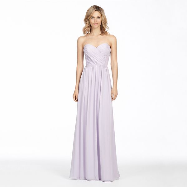 

one piece custom chiffon bridesmaid dress, slim dress, Black