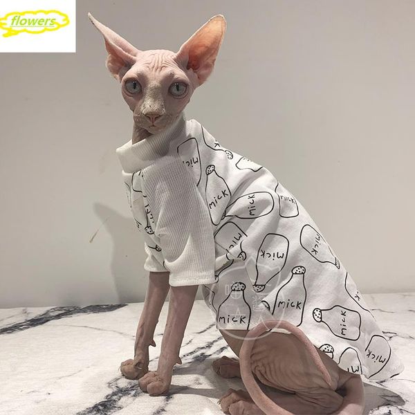 

cat costumes 100% cotton clothes pets devin dog t shirt sphinx