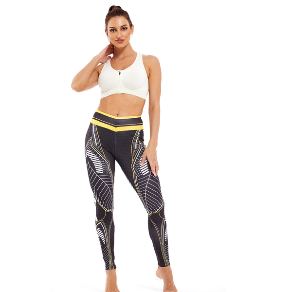 

women's 3d digital stitching riding underpants hip lifting running pants yoga fitness exercise elastic breathable sportswear, White;red