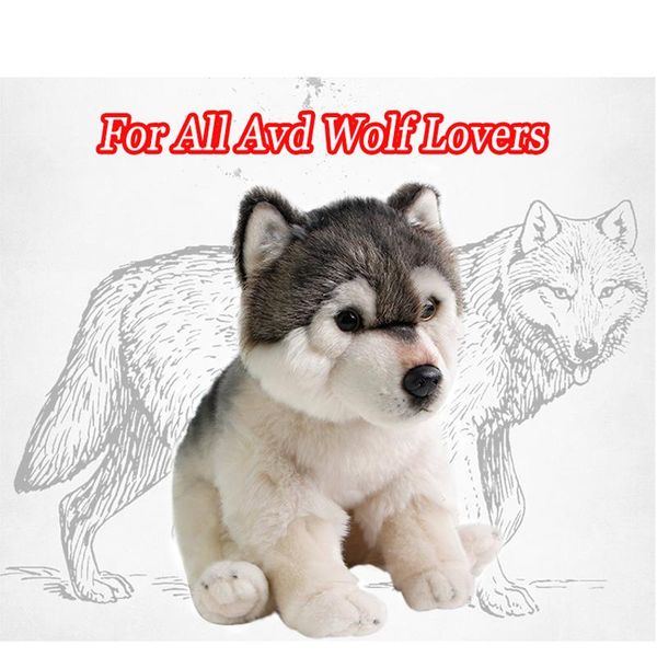 

cushion/decorative pillow cute cuddly lifelike wolf soft stuffed animal adorable realistic plush toy lovely decoration fluffy birthday gifts