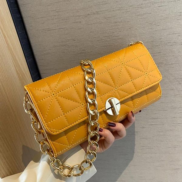 

duffel bags bonjean chain shoulder for women 2021 lock catch travel leather fashion tote ladies square bag bj3779