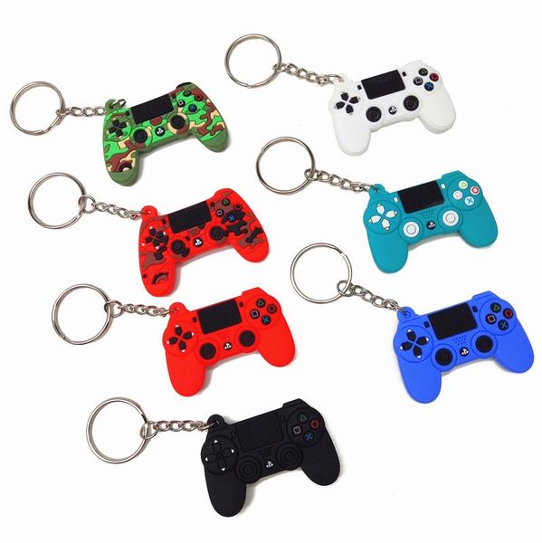 

keychains game machine keychain & keyring cute gamepad boyfriend joystick key chain ps4 console bag car hanging ring, Silver