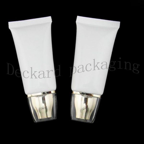 

20pcs 30g empty white portable travel hoses make up soft tube cosmetic cream lotion plumbing bottle