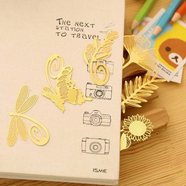 

bookmark pack of 8 cute cartoon art metal gold bookmarks reading novelty