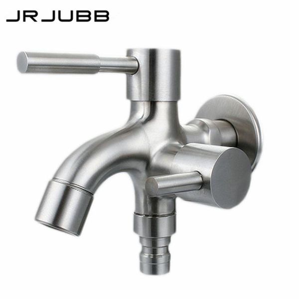 

304 stainless steel washing machine faucet double use bibcock laundry mop pool tap dual handles washing machine taps