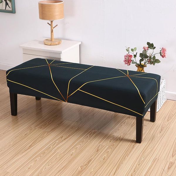 

chair covers strech long bench cover for piano spandex dinner living room washable seat case printed couch protector