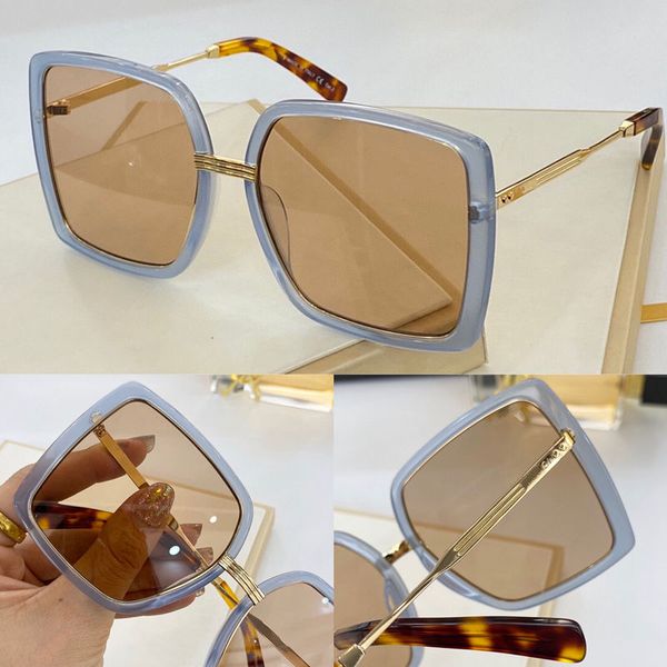 

0903 fashion sunglasses with uv 400 protection for women vintage square frame popular come with case classic sunglasses 0903s, White;black
