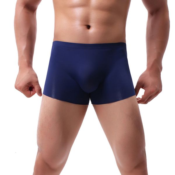 

men's effects ice-cream-silk cats comfortable breathing underwear calzoncillo hombre man undersalable, Black;white