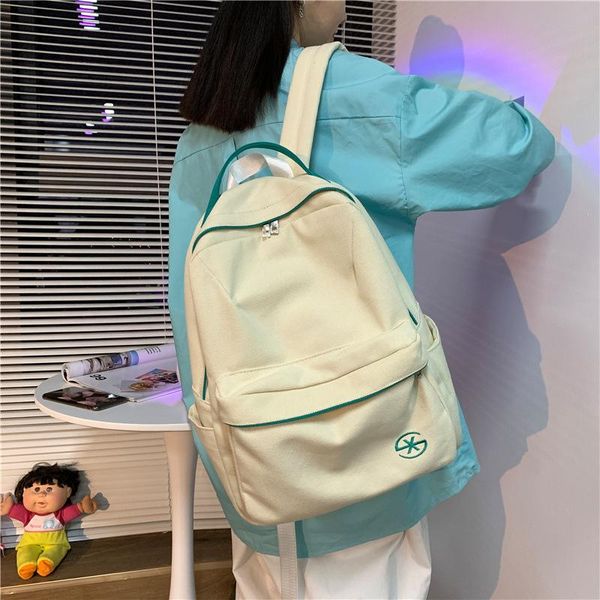 

backpack school women bag fashion canvas for girls travel female back pack mochilas
