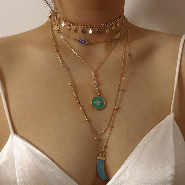 

chains decorations for women fashion necklace pendants and necklaces vintage jewelry gift to girlfriend couple neck 2021, Silver