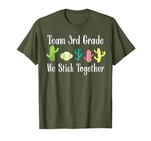 

we stick together team 3rd grade first day of school shirt, White;black
