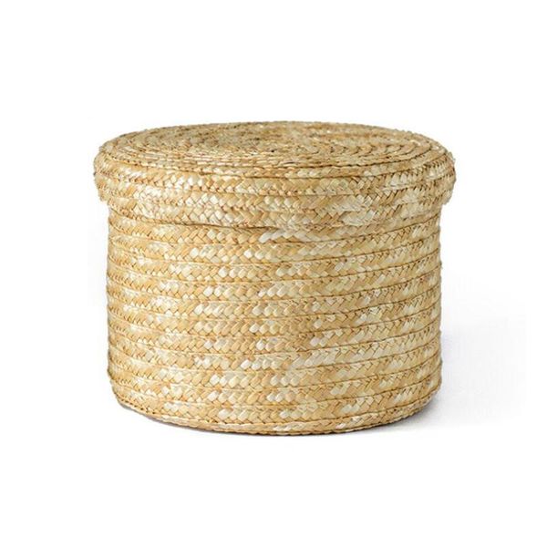 

storage baskets 1 pcs wheat straw woven basket rustic natural brown finish