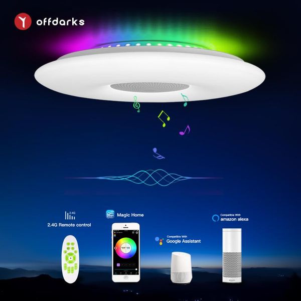 

ceiling lights offdarks smart speaker 36w 55w 68w rgb dimming wifi voice control app bedroom kitchen living room