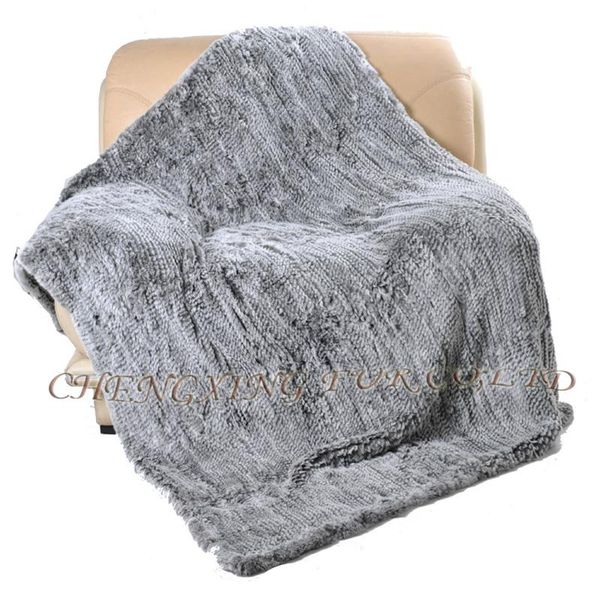 

blankets cx-d-92 130x180cm custom made rex fur knitted throw blanket