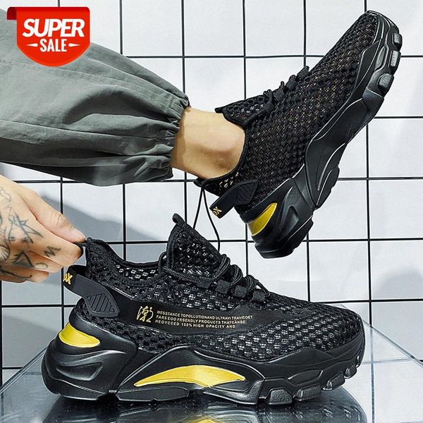 

summer men's fashion trend casual shoes tide hollow big net low-cut breathable sneakers old #nb9y