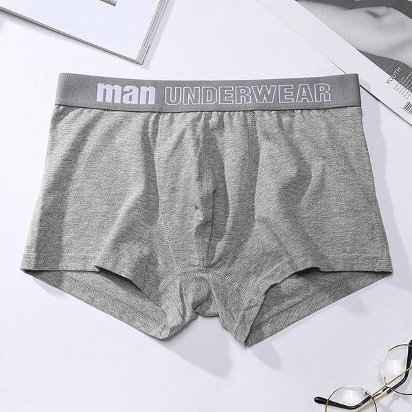 

Underpants Male Pure Men Panties Shorts Underwear Boxer Cotton Solid Cuecas 2021 Mens, Black;white