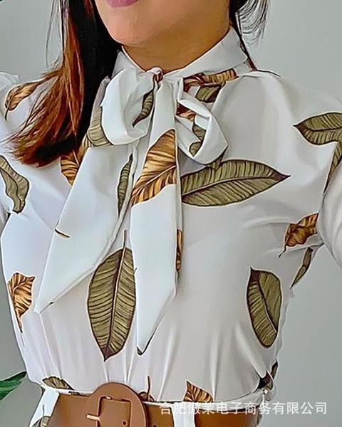 

women's tracksuits 2021 white leaf print suit, Gray