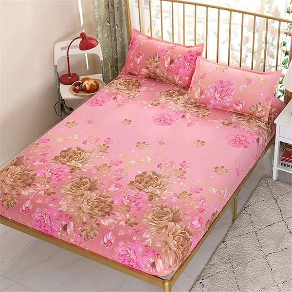 

sheets & sets bed sheet 1pcs and case 2 pcs cotton soft fitted 3pcs