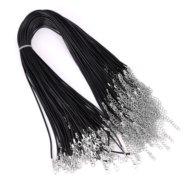 

black necklace rope korean wax cord 1.5mm 2.0mm 100pcs/lot, White;red