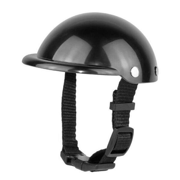 

dog apparel pet helmet cap motorcycle bicycle riding hat for small dogs cats black durable