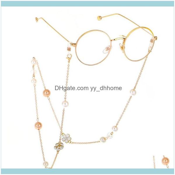 

chains necklaces & pendants jewelrychains elegant fashion eyeglasses sunglasses holder eyewear retainer for women drop delivery 2021 cspxs, Silver