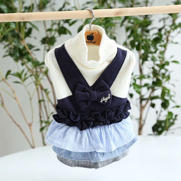 

ysgj 21 spring and summer denim strap skirt trend cat drs dog pet cloth