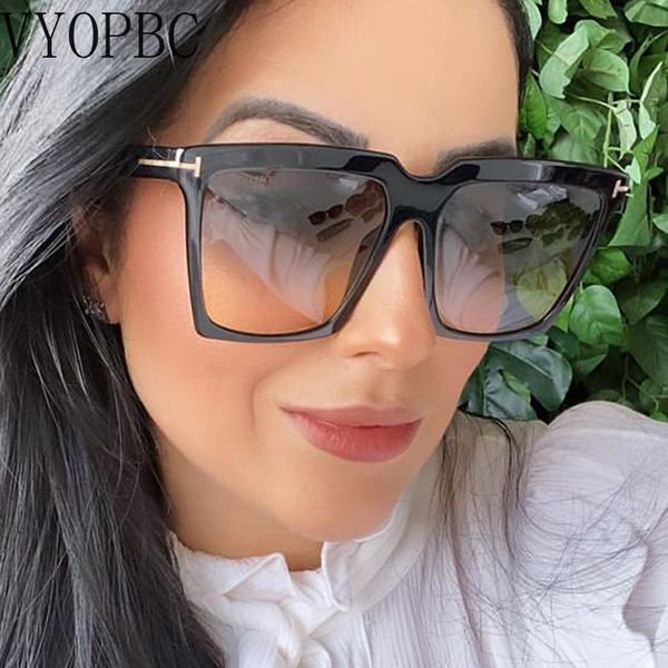 

sunglasses oversize women square frame big luxury sun glasses gradient shades retro female gafas, White;black