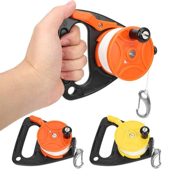 

46m diving reel150ft diving line reel spool finger line retractable reels with handle card position with buckle reel