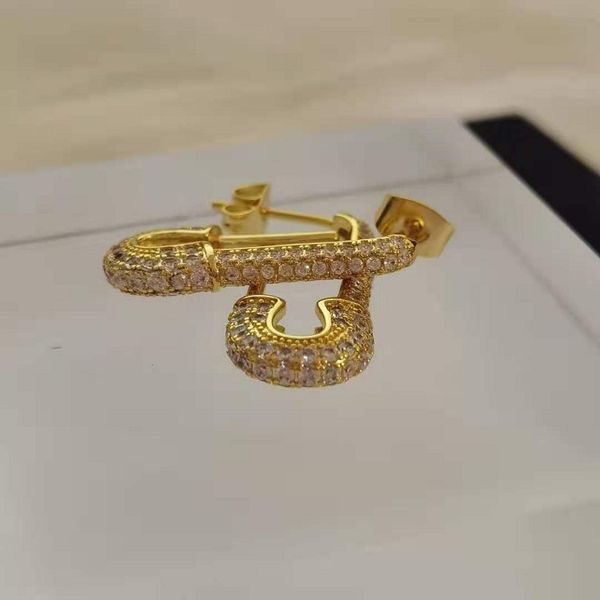 

design jewelry new fashion full diamond earrings brass s925 silver needle earrings personalized