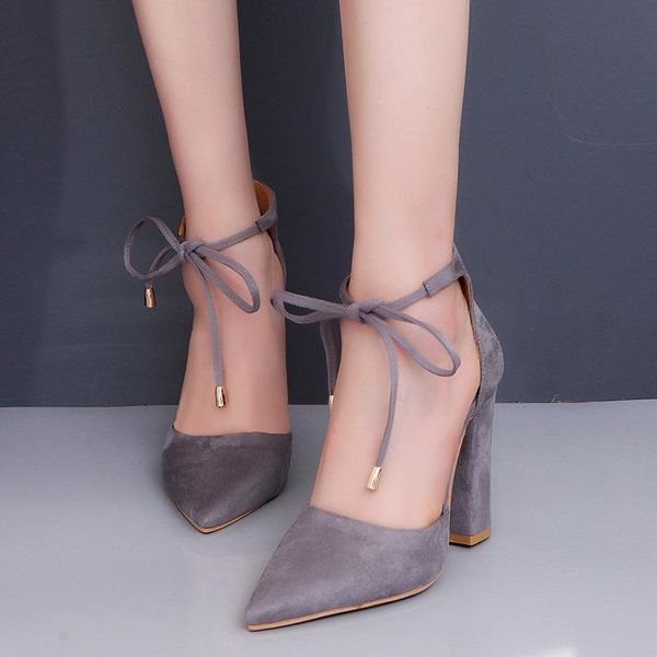 

dress shoes women's high heels fashion party wedding square pointed toe ladies size 34-43 2021, Black
