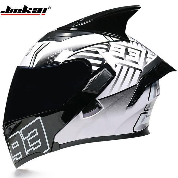 

motorcycle helmets men and women in winter warm four seasons all-cover anti-fog dual mirror ballistic helmet